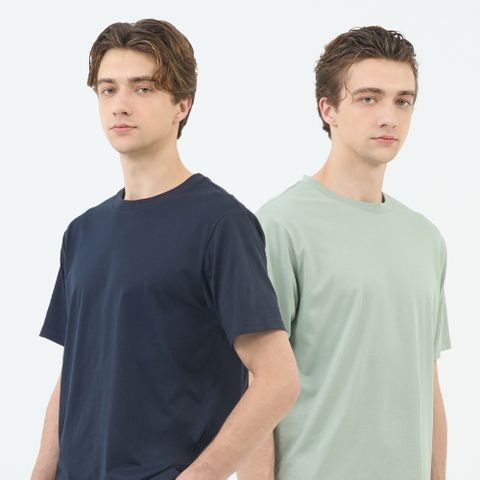 GIORDANO 男裝 涼感素色短袖上衣 (多色任選)