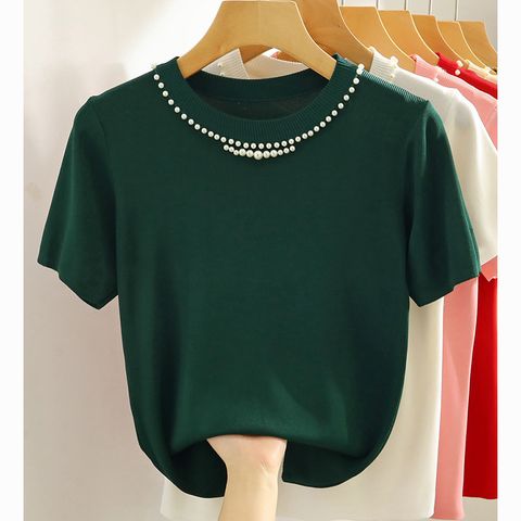 【韓國K.W.】KN3406現貨韓國空運來台輕甜柔清新針織上衣(休閒/顯瘦/時尚/小香風)