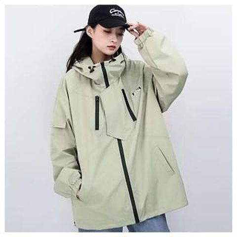AKARA 美式寬大防風擋雨萬用運動機能型號夾克外套 2色 **2XL