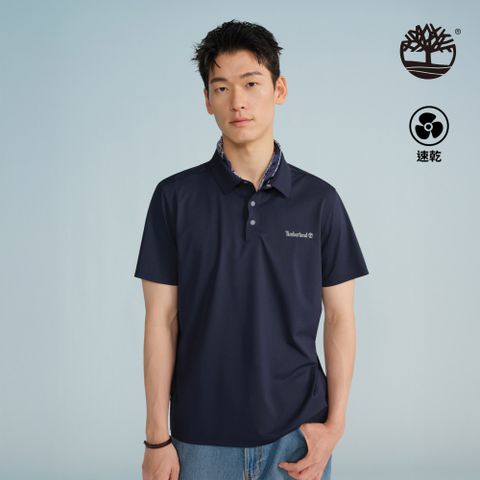 Timberland 中性深寶石藍快乾短袖Polo衫|A5NXG433
