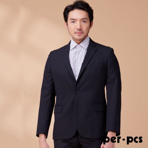 【per-pcs】商務紳士經典合身西裝_黑(818306)