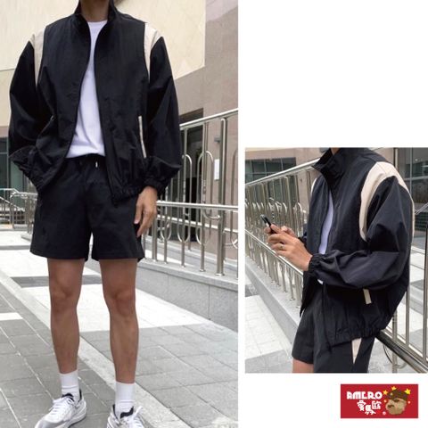 【AMERO】男裝 女裝 槍帶造型風衣外套 寬鬆 落肩 情侶裝