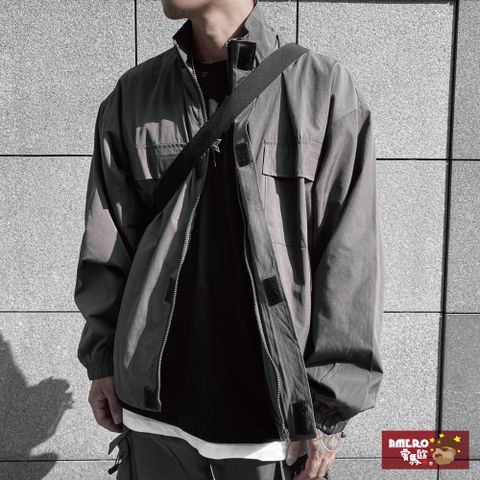 【AMERO】男女款 長袖口袋外套 尼龍 情侶裝