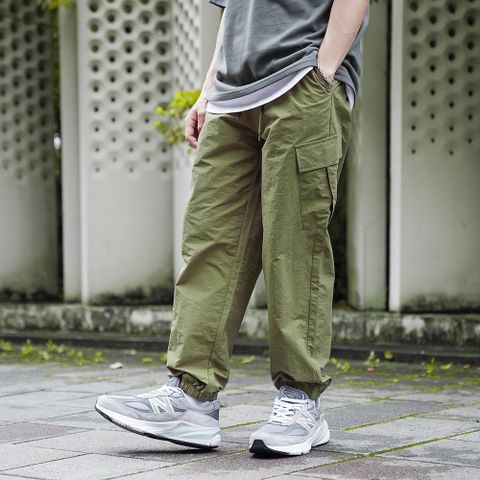 【AMERO】男裝 女裝 防潑水 縮口褲 情侶裝