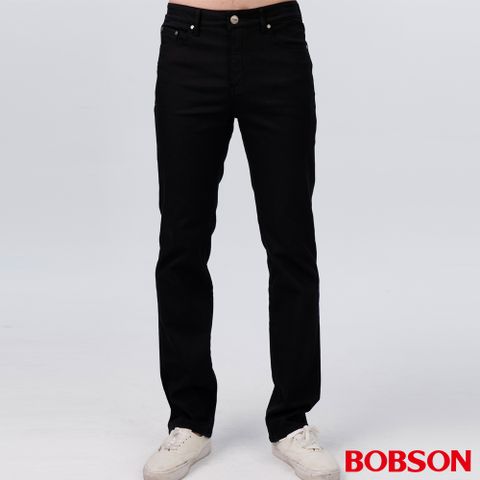 【BOBSON】男款高腰[熱感IN]保暖直筒色褲 (1834-87)