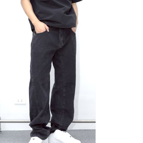 【AMERO】男女款 彎刀牛仔褲