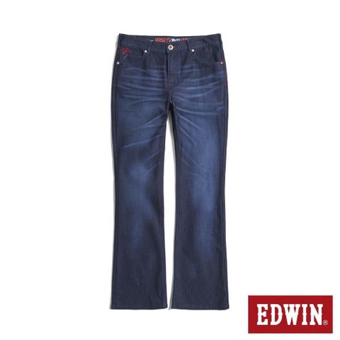 EDWIN 男裝 JERSEYS 潮流修身丹寧迦績靴型褲 (原藍磨)