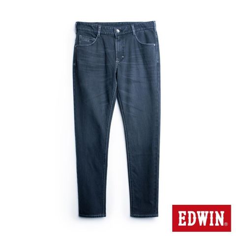 EDWIN 男裝 加大碼 JERSEYS 修身丹寧直筒迦績褲 (暗灰色)