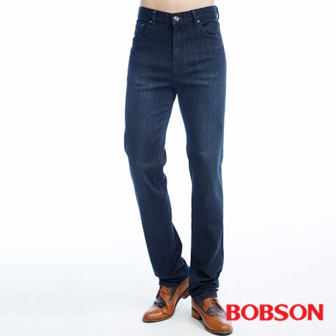 【BOBSON】男款保暖高腰膠原蛋白直筒褲(1792-52)