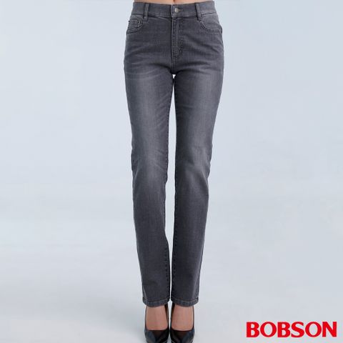 【BOBSON】女款AI體控革命2.0直筒褲 (8264-87)