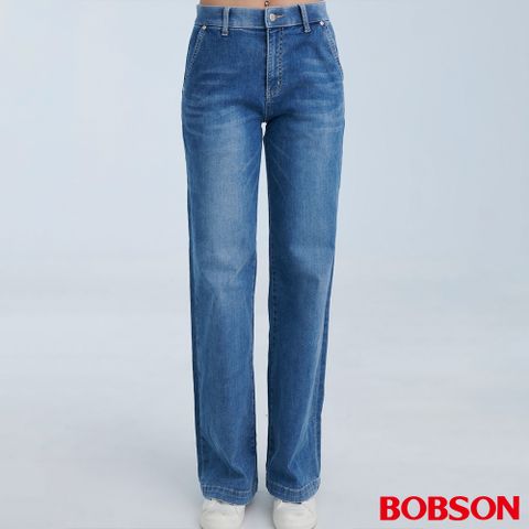 【BOBSON】女款AI體控革命2.0寬褲 (8267-55)