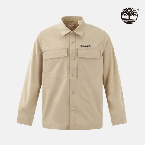 Timberland 中性米色襯衫外套｜A418FY94