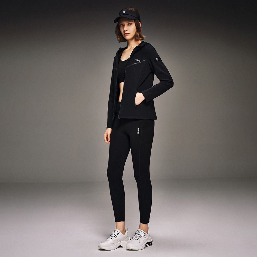K-SWISS Leggings 運動緊身褲(專業運動系列)-正黑色