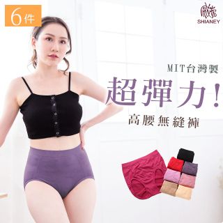【席艾妮】 台灣製中大尺碼超大彈力女性內褲(六件組)