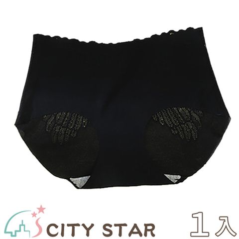 CITY STAR 天使之翼蕾絲無痕冰絲石墨烯內褲L(3件/入)