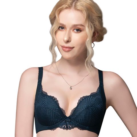 【思薇爾】S挺美力系列B-E罩背心型蕾絲包覆塑身內衣(耀映綠)