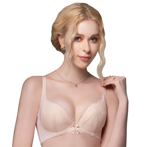 【思薇爾】S挺美力系列F-H罩背心型蕾絲包覆塑身內衣(柔膚色)