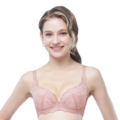 【思薇爾】幸芙Bra系列B-F罩蕾絲包覆女內衣(知性膚)