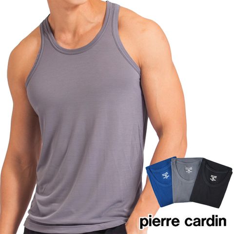 Pierre Cardin 皮爾卡登 艾草抑菌速乾透氣背心(單件-黑/灰/深藍)