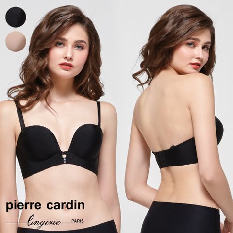 Pierre Cardin 皮爾卡登 【 女性內衣】隱形鋼圈爆乳集中半罩內衣-黑