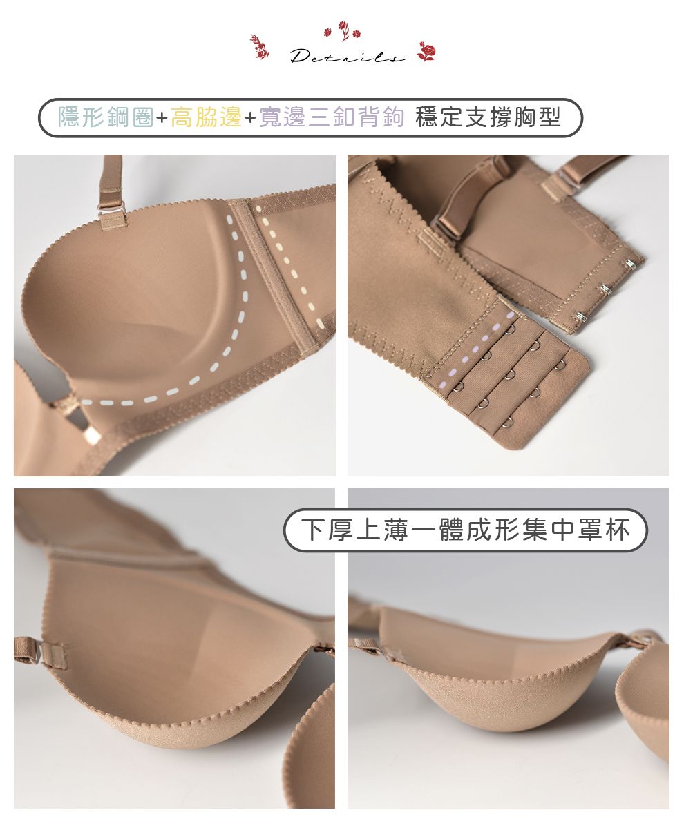 pierre cardin 皮爾卡登女性內衣】隱形鋼圈爆乳集中半罩內衣-黑