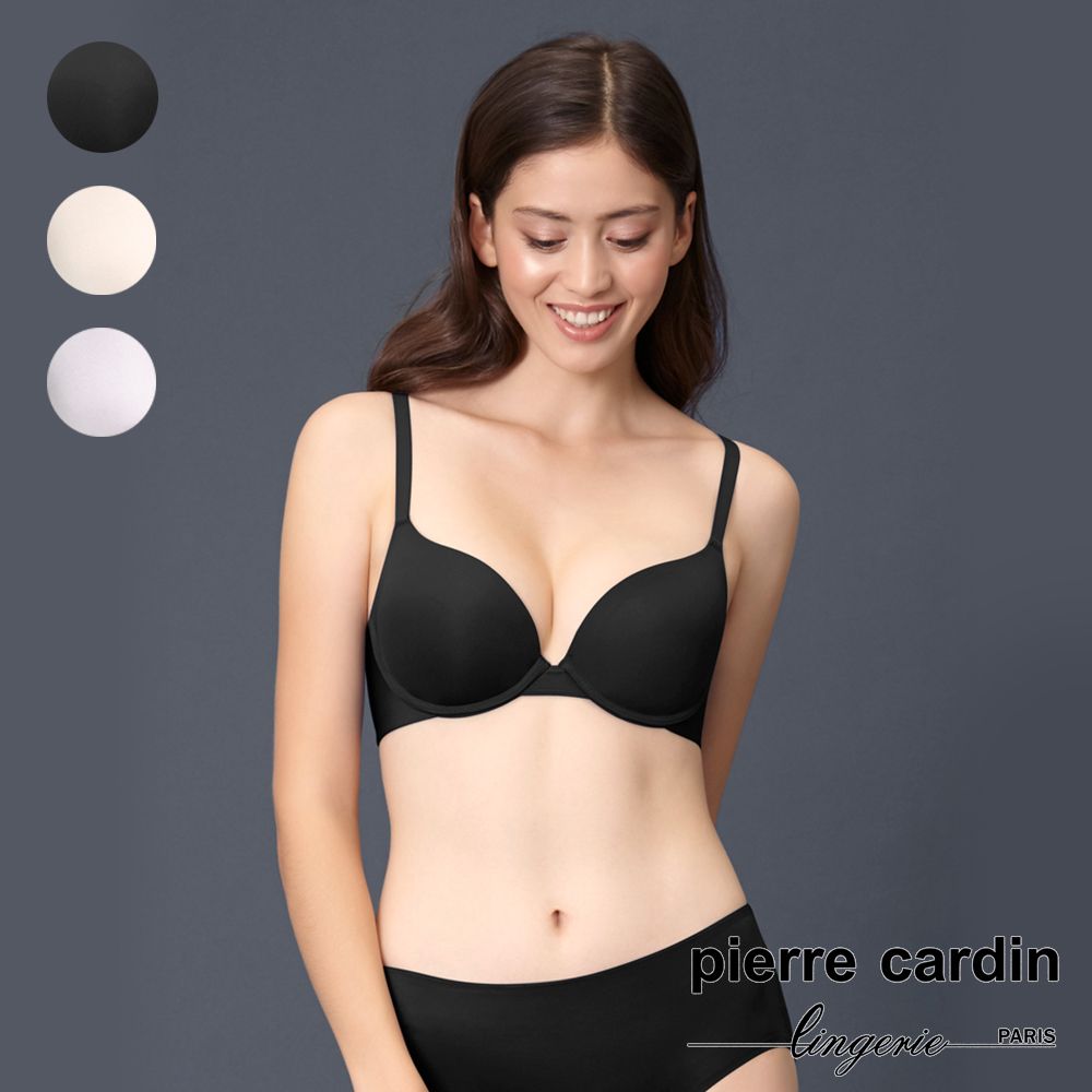 Pierre Cardin 皮爾卡登 【 女性內衣】簡約柔膚無痕鋼圈內衣-黑