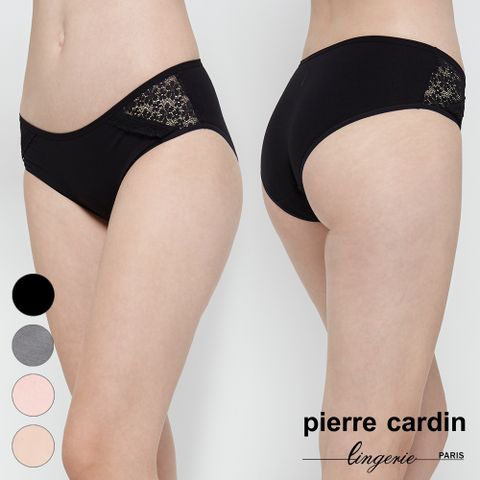 Pierre Cardin 皮爾卡登 【 女性內衣】小花蕾絲花邊棉質平口褲