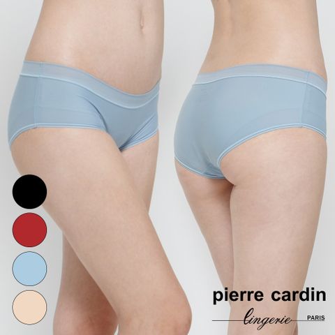 Pierre Cardin 皮爾卡登 【 女性內衣】素色平口內褲-淺藍