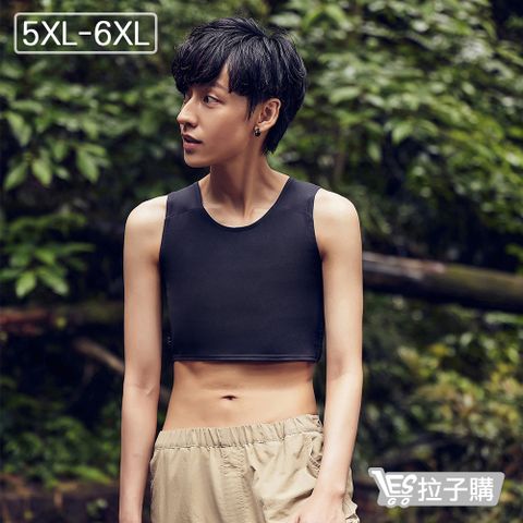 T&G束胸 Gym 全方位動能包覆拉鍊款(黑5XL-6XL)