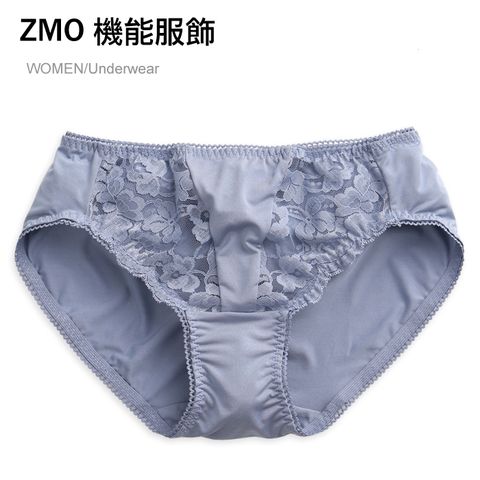 ZMO 女中腰蕾絲內褲US488-軍藍