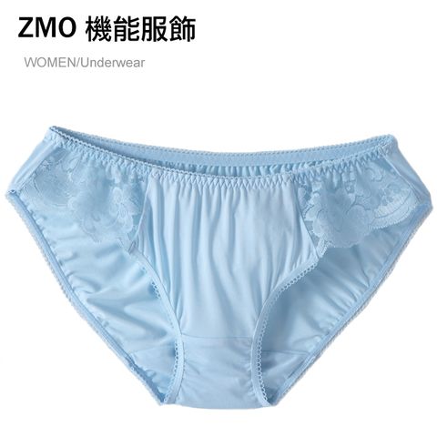 ZMO 三角中腰蕾絲內褲US112-水藍