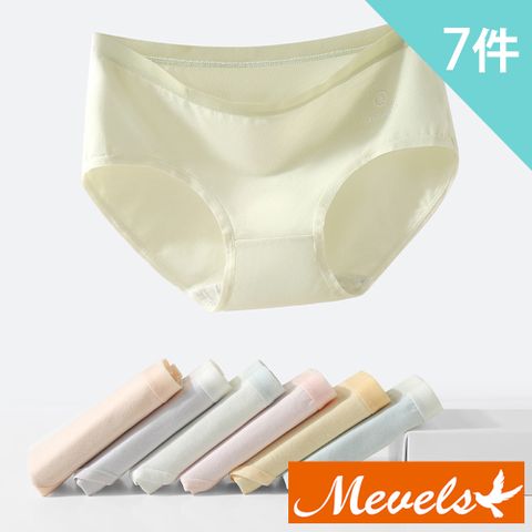 Mevels 瑪薇絲 -6件組 7A輕薄蠶絲底無痕內褲/裸感內褲/無痕內褲/女內褲