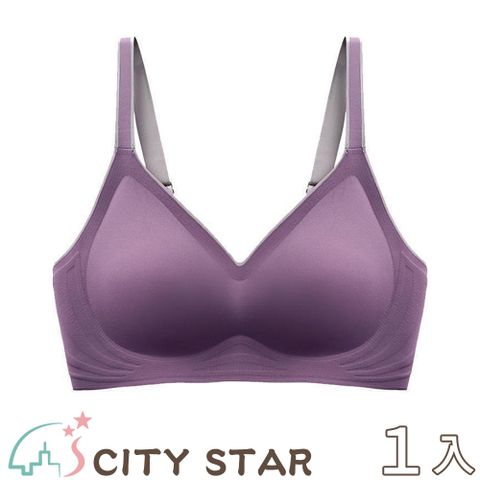 CITY STAR 新濠 果凍乳膠撞色無鋼圈內衣S-2XL(3件/入)