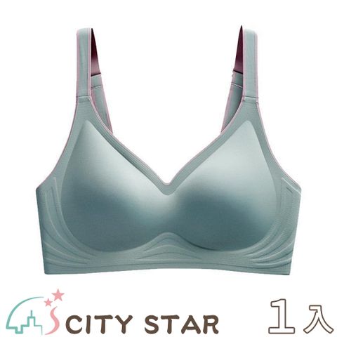 CITY STAR 新濠 果凍乳膠撞色無鋼圈內衣S-2XL(3件/入)