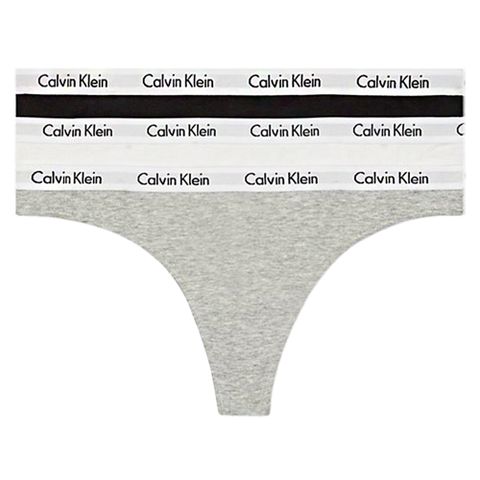 Calvin Klein Cotton Stretch 基本款 棉質丁字褲 女內褲 CK內褲-三件組