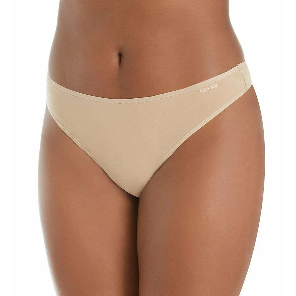 Calvin Klein  Invisibles Seamless Thong 女內褲 絲質無痕高彈力 丁字褲/CK內褲(膚色)