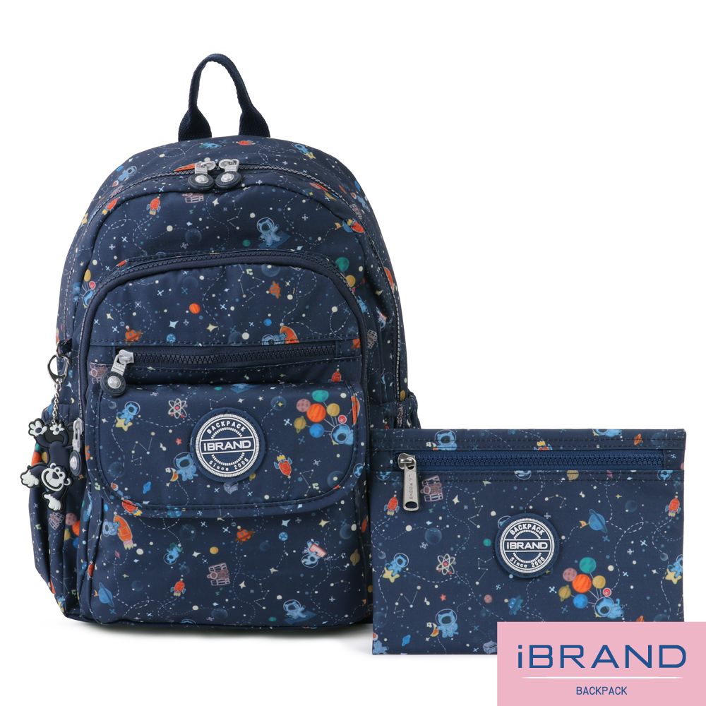 i Brand iBrand後背包 簡約輕盈尼龍多功能後背包-動物星球