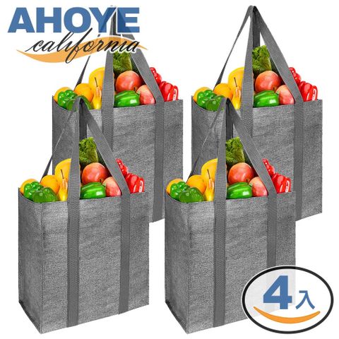 【Ahoye】大容量購物袋 (四入組) 手提袋 環保袋