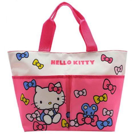 HELLO KITTY凱蒂貓多功能購物袋側背包肩背包包 324490【小品館】