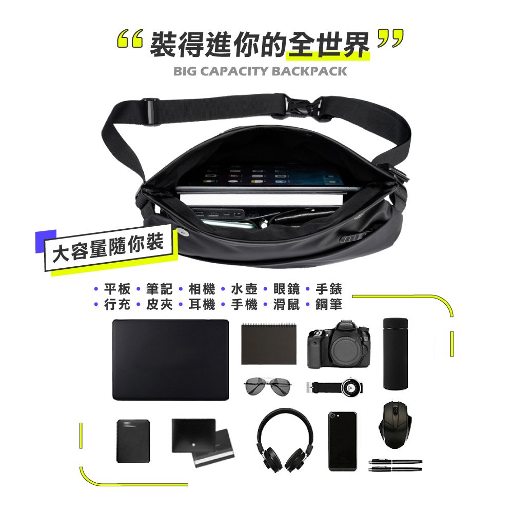  【  iBuy+愛敗家  】極簡時尚郵差包 (加厚磁扣款 斜背包 側背包 單肩包 胸包 男包 女包 )