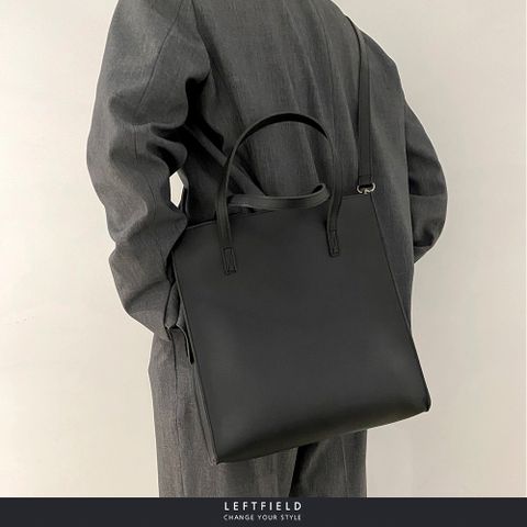 【WHOSE BAG】正韓方形皮革2way包 手提包 側背包 斜背包 男包 女包 NO.LF1177