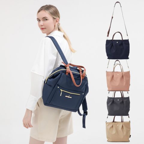 【WHOSE BAG】日系防潑水多口袋大容量後背包