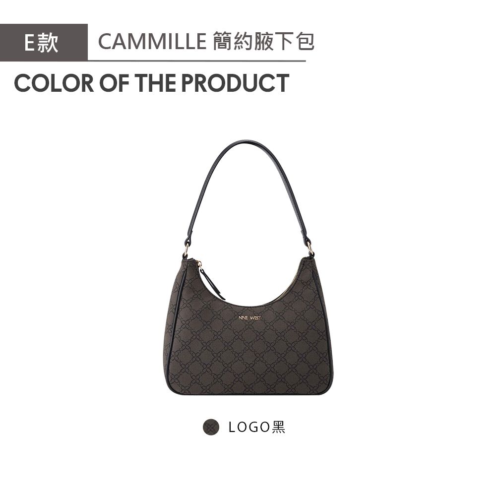 E款CAMMILLE 簡約腋下包COLOR OF THE PRODUCT WESTLOGO黑