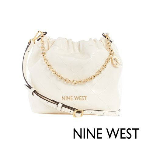 NINE WEST KARTER 抓皺軟質肩背包-象牙白(132813)