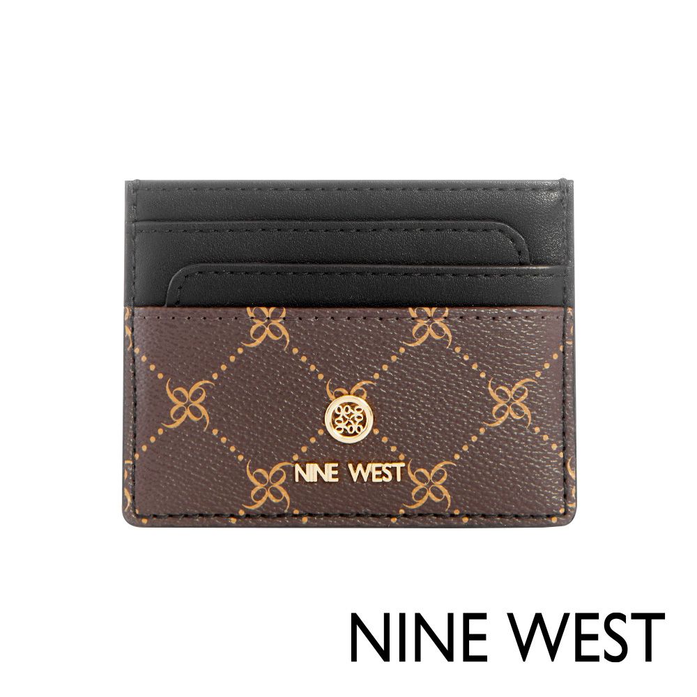 NINE WEST  LINNETTE 卡夾證件套-LOGO咖啡(130335)