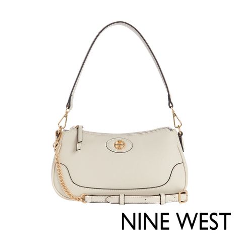 NINE WEST INNES拼接兩用單肩斜背包-奶白色(139373)
