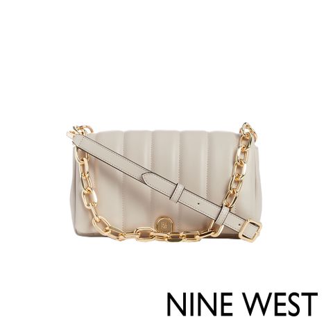 NINE WEST KYNLEE絎縫斜背包-奶霜白(141220)