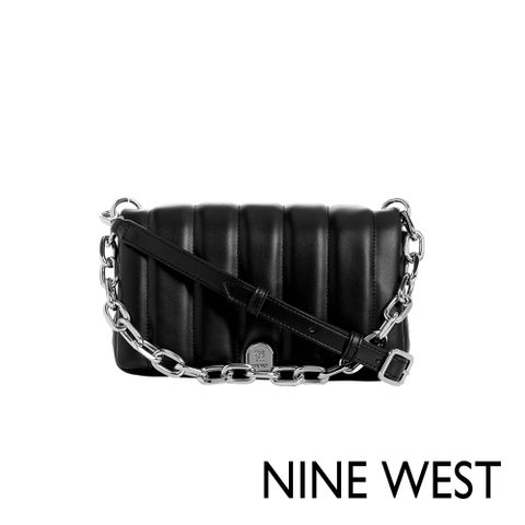 NINE WEST KYNLEE絎縫斜背包-黑色(141220)