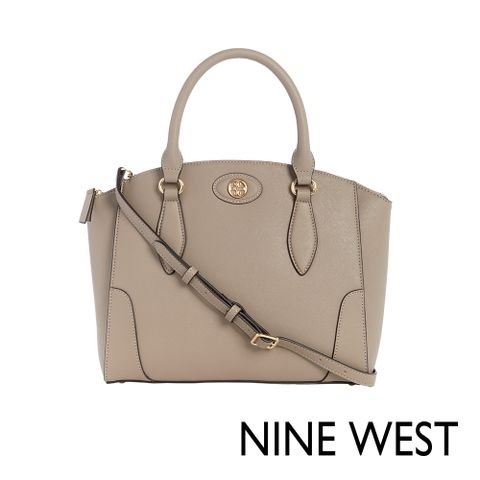 NINE WEST INNES純色扇形托特包-焦糖奶(139306)