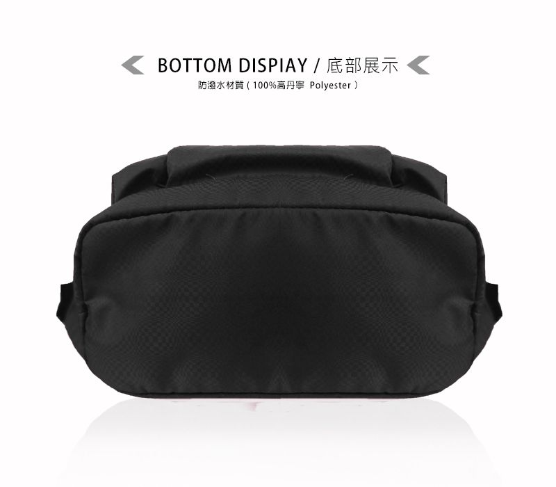 BOTTOM DISPIAY / 底部展示防潑水材質(100%高丹寧 Polyester )